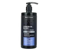 Thader Pharma Shampooing équilibrant au Charbon de Bambou et Acide Hyaluronique, idéal pour les racines grasses et les pointes sèches, 750 ml