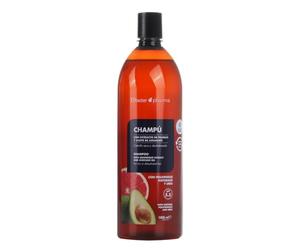 Thader TH Pharma Shampooing d’extrait de Pamplemousse et huile d’Avocat Polyphénols, 1000 ml