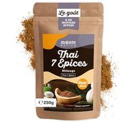 Thai 7 Spice Monte Nativo (250g) - Mélange d’épices Тhaï 7 Épices - Pour Wok ou Curry - Épices aromatiques séchées avec soin, idéales pour Cuisiner et Assaisonner - Arôme et Goût intenses