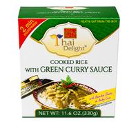 THAI DELIGHT Riz cuit avec sauce au curry vert 330 g