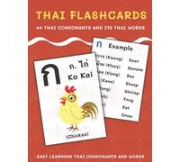 Thai Flashcards: 44 Thai Consonants and 275 Thai Words | Easy Learning Thai Consonants and Words