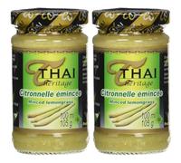 THAI HERITAGE Citronnelle Emincée Héritage 105 g (Lot de 2)