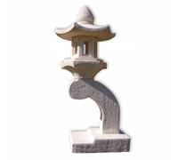 Thaiboo Pagode, décoration de Jardin, Lanterne, Lampe Japonaise Blanche, 1 Niveau (10527)