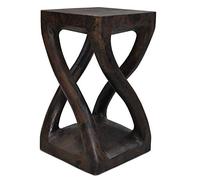 Thaiboo Petite Table de Salon en Bois Massif, décoration Artisanale fabriquée Main à partir d’Un Seul Morceau, guéridon, Porte Lampe ou Plante (13407)