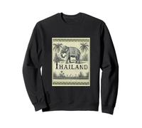 Thailand Vintage Inspired Antique Aesthetic Elephant Lover Sweatshirt