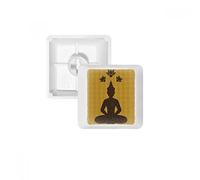 Thaïlande Culture Bouddhisme Statue de Bouddha PBT Keycaps pour Clavier Mécanique Blanc OEM sans Marquage d'impression R2 Multicolore