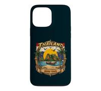 Thaïlande Koh Tao Vintage Bateau Longtail Vacances Souvenir Coque pour iPhone 13 Pro Max