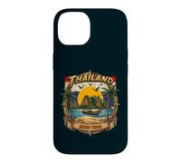 Thaïlande Koh Tao Vintage Bateau Longtail Vacances Souvenir Coque pour iPhone 14