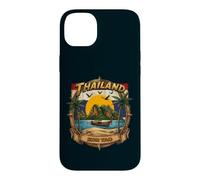 Thaïlande Koh Tao Vintage Bateau Longtail Vacances Souvenir Coque pour iPhone 14 Plus
