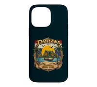 Thaïlande Koh Tao Vintage Bateau Longtail Vacances Souvenir Coque pour iPhone 14 Pro Max