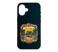 Thaïlande Koh Tao Vintage Bateau Longtail Vacances Souvenir Coque pour iPhone 16