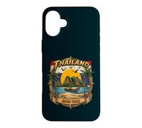 Thaïlande Koh Tao Vintage Bateau Longtail Vacances Souvenir Coque pour iPhone 16 Plus