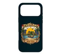 Thaïlande Koh Tao Vintage Bateau Longtail Vacances Souvenir Coque pour iPhone 17 Pro Max