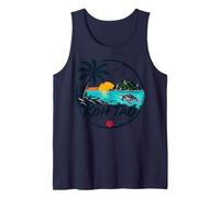 Thaïlande Koh Tao Vintage Tortue Marine Vacances Souvenir Débardeur