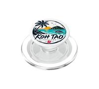 Thaïlande Koh Tao Vintage Tortue Marine Vacances Souvenir PopSockets PopGrip pour MagSafe