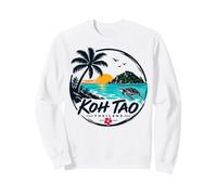 Thaïlande Koh Tao Vintage Tortue Marine Vacances Souvenir Sweatshirt