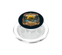 Thaïlande Phuket Vintage Bateau Longtail Vacances Souvenir PopSockets PopGrip pour MagSafe