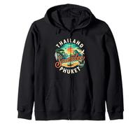 Thaïlande Sawadee Phuket Tropical Travel Island Style Coucher de Soleil Sweat à Capuche