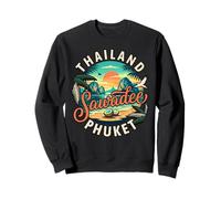 Thaïlande Sawadee Phuket Tropical Travel Island Style Coucher de Soleil Sweatshirt