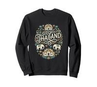Thaïlande Vacances Éléphants Thaïlandais Phuket Bangkok Chiang Mai Sweatshirt