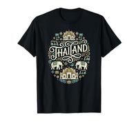 Thaïlande Vacances Éléphants Thaïlandais Phuket Bangkok Chiang Mai T-Shirt
