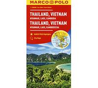Thailandia, Vietnam. Myanmar, Laos, Cambogia 1:2.500.000. Ediz. multilingue