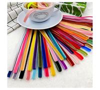 ThaiRoot Ruban en velours, vendu au mètre, 10 mm, décoratif, pour bijoux, couture, bordure décorative, 30 couleurs, 1 yard / couleurs