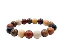Thajaling Bracelets de perles de bois Vintage prière méditation perles Mala 12mm Bracelet meilleur cadeau d'anniversaire pour hommes et femmes