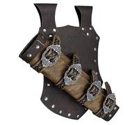 Thajaling Grenouille d'épée médiévale en Faux Cuir, étui d'épée Renaissance, étui de dague Ajustable de Chevalier, LARP Guerrier Pirate Cosplay