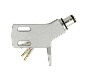 THAKKER CHS-13 - Coque de tête Angulaire en Aluminium léger - Argent | Connecteur SME | pour tonearms Droits | INCL. Câbles Coquille de tête | Cranked Headshell