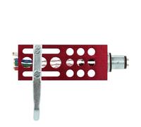 THAKKER HS-18 - Coque de tête en Aluminium usiné CNC - Rouge | Connexion PME | IN ble Coquille de tête, vis de 4 Longueurs différentes, écrous et rondelles | Aluminium Headshell