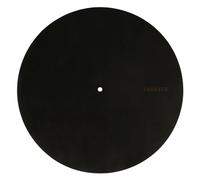 THAKKER Nubuck Leather Mat - Velvet Black - Plateau de Disque en Cuir Nubuck véritable - Noir | 1,8-2mm d'épaisseur | 295mm de diamètre | Plus de Chaleur | Plus de Dynamique