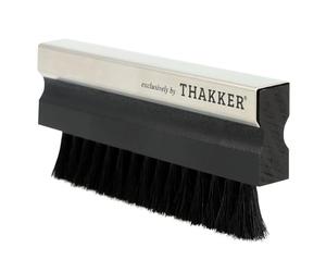 THAKKER William's Black Goatee Even Darker - Brosse Record Maintenant avec 10% de Vrais Poils de chèvre en Plus - Noir | Universel | Style Vintage | Pas de Nylon
