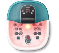 RENPHO Spa de pieds Thalasso X002 – Chauffant, masseur shiatsu, bulles, 22 rouleaux Vert