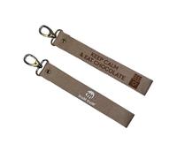 THAM THAM Porte-clé, Porte-clé imprimé, Pour les voiture, moto, scooter, maison, bagage, sac à dos…. Cadeau original, Homme/Femme, 26 cm, Coton, KEEP CALM & EAT CHOCOLATE
