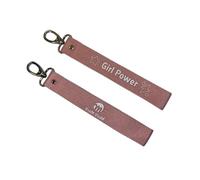 THAM THAM Porte-clé, Porte-clé imprimé, Pour les voiture, moto, scooter, maison, bagage, sac à dos…. Cadeau original, Homme/Femme, 26 cm, Coton, Girl Power