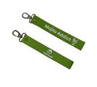 THAM THAM Porte-clé, Porte-clé imprimé, Pour les voiture, moto, scooter, maison, bagage, sac à dos…. Cadeau original, Homme/Femme, 26 cm, Coton, Mojito Addict