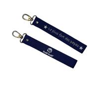 THAM THAM Porte-clé, Porte-clé imprimé, Pour les voiture, moto, scooter, maison, bagage, sac à dos…. Cadeau original, Homme/Femme, 26 cm, Coton, Le plus fort des papas