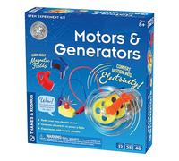 Thames & Kosmos, 665036, Motors & Generators, Experiment Kit, Build Your Own Electric Motor, Generate Electricity To Power A Light, 25 Experiments, Ages 8+