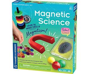 Thames & Kosmos , 665050, Magnetic Science, Explore The Invisible Force of Magnetism, Floating Rings and Electromagnetic Fields, 33 Experiments, Ages 8+