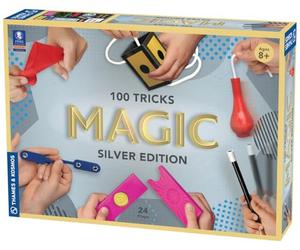 Thames & Kosmos , 698225 , Magic: Silver Edition , 100 Tricks , Blow Your Friends and Family Away with These Amazing Magic Tricks , 24 Props , Ages 8+