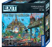 Thames & Kosmos EXIT : The Key to Atlantis, jeu de salle d'évasion avec puzzle de 500 pièces, jeux familiaux pour soirée de jeu, jeu de société pour adultes et enfants, à partir de 10 ans