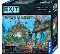 Thames & Kosmos EXIT : The Key to Atlantis, jeu de salle d'évasion avec puzzle de 500 pièces, jeux familiaux pour soirée de jeu, jeu de société pour adultes et enfants, à partir de 10 ans