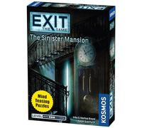 Thames & Kosmos - EXIT: The Sinister Mansion - Level: 3/5 - Unique Escape Room Game - 1-4 Players - Puzzle Solving Strategy Board Games for Adults & Kids, Ages 12+ - 694036