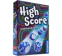 Thames & Kosmos High Score, Jeu de dés Compétitif Jeux de Société Soirée Jeu Familiale pour Adultes et Enfants de 2 à 5 Joueurs, à partir de 8 ans, 2 Langues Anglais/Allemand