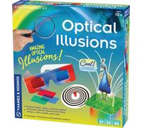 Thames & Kosmos Illusions d'optique STEM Kit d'expériences STEM | 35 expériences optiques étonnantes | Explorez la physique de la lumière, de l'optique, de la perception | Comprend des lunettes 3D |