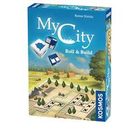 Thames & Kosmos My City Roll & Build, jeu de société décisionnel, jeux familiaux pour soirée de jeu, jeux de société pour adultes et enfants, pour 1 à 6 joueurs, à partir de 10 ans, doré