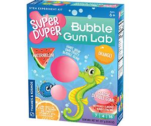 Thames & Kosmos Super Duper Bubble Gum Lab Kit d'expérimentation et d'activités STEM | Créez votre propre chewing-gum délicieux en 3 saveurs | Apprenez-en plus sur la science des matériaux élastiques