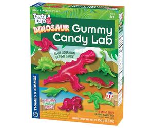 Thames & Kosmos Tasty Labs Kit d'expérience STEM Dinosaur Gummy Candy Labs, Faites Vos Propres Bonbons gélifiés en Forme de Dinosaure, explorez la Chimie en Cuisine, sans Danger pour Manger, à partir
