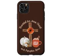 Thank for Jesus Christ and Pumpkin Spice Christian Faith Coque pour iPhone 11 Pro Max